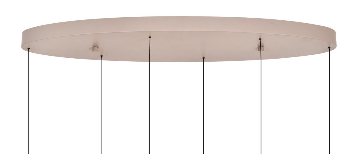 LED-HÄNGELEUCHTE Valensole 117,5/150/36,5 cm  - Sandfarben, Design, Metall (117,5/150/36,5cm)