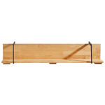 WANDBOARD in 130/25/25 cm Wildeiche  - Wildeiche, Natur, Holz/Metall (130/25/25cm) - Hom`in