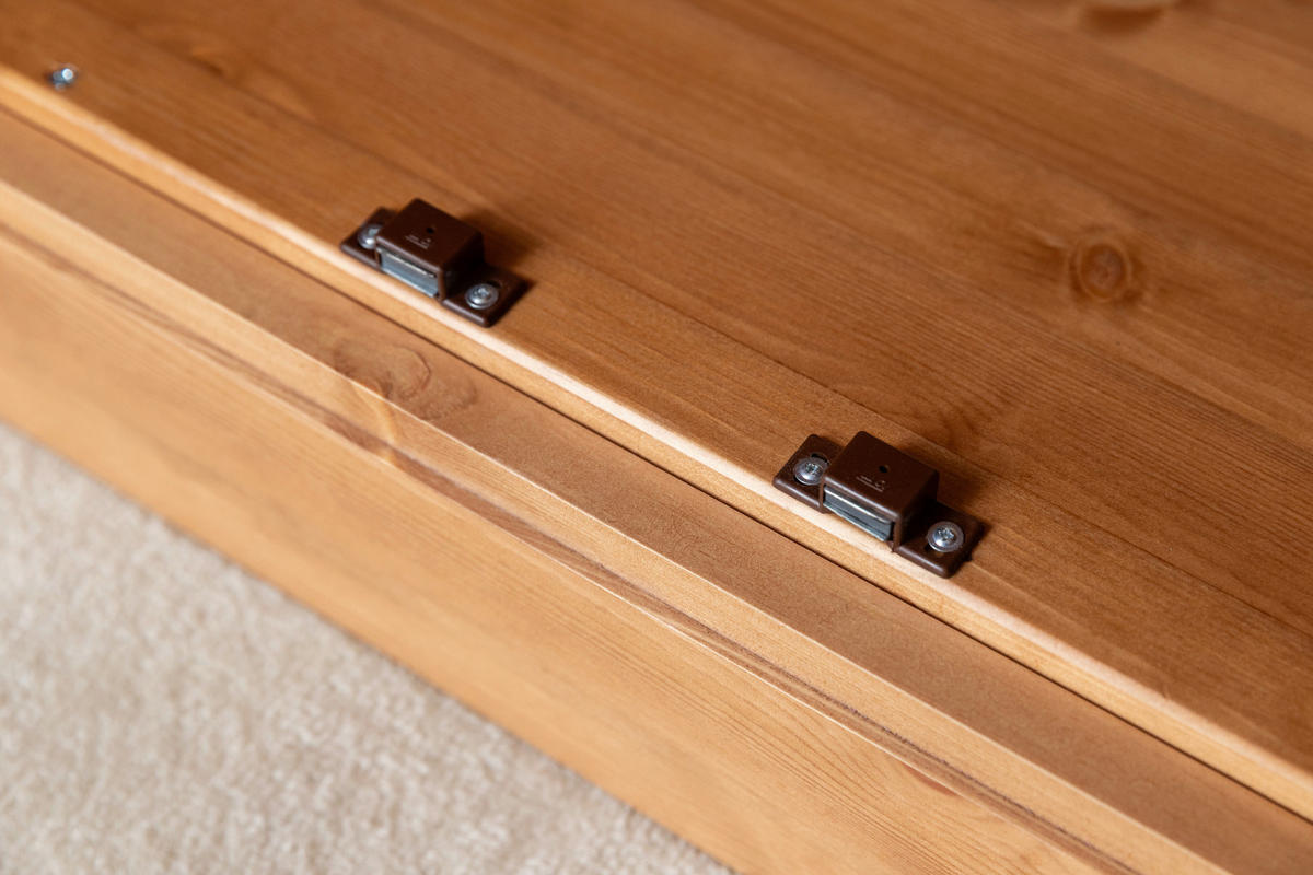 KLEIDERSCHRANK 129/147/63 cm,  in Eichefarben, 2 Tür(en)-türig  - Eichefarben/Silberfarben, KONVENTIONELL, Holz/Metall (129/147/63cm) - Linea Natura