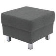 2-SITZER-SOFA - Chromfarben/Grau, Design, Textil/Metall (158/83/85cm) - Xora