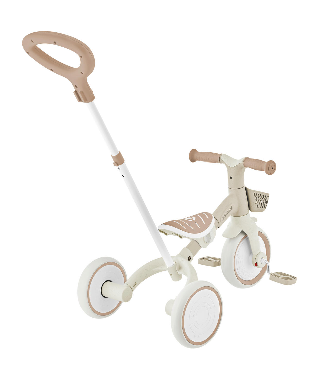 DREIRAD LEARNING TRIKE 2in1 PLUS ECO  - Taupe, Basics, Kunststoff (62.2/42,1/84,3kg) - GLOBBER