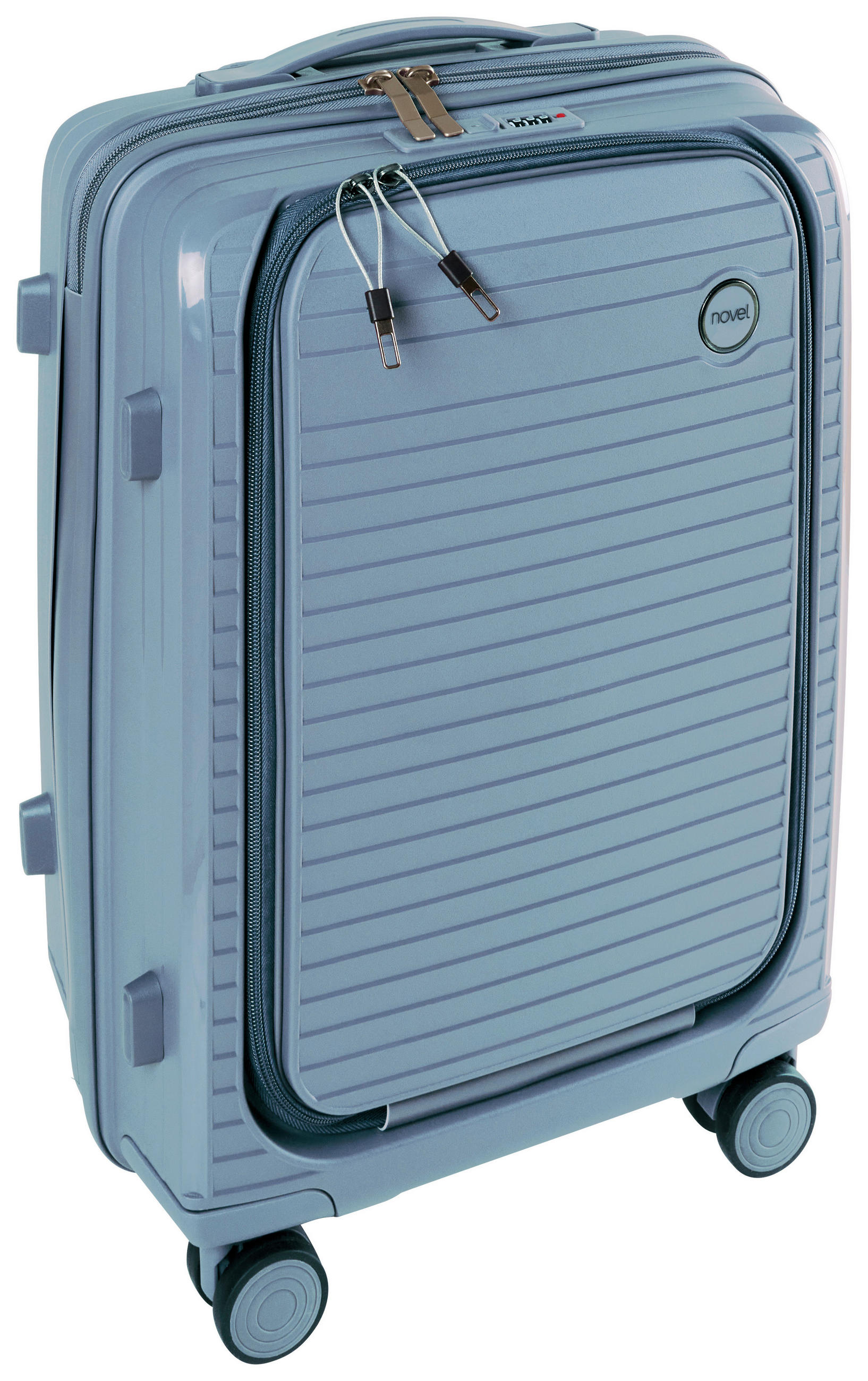 UTAZÓBŐRÖND - világoskék, Design, műanyag/textil (37cm) - Novel