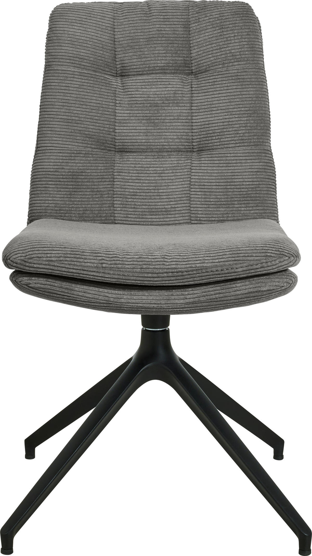 STUHL - Schwarz/Grau, Design, Textil/Metall (49/90/68cm) - Johann Jakob