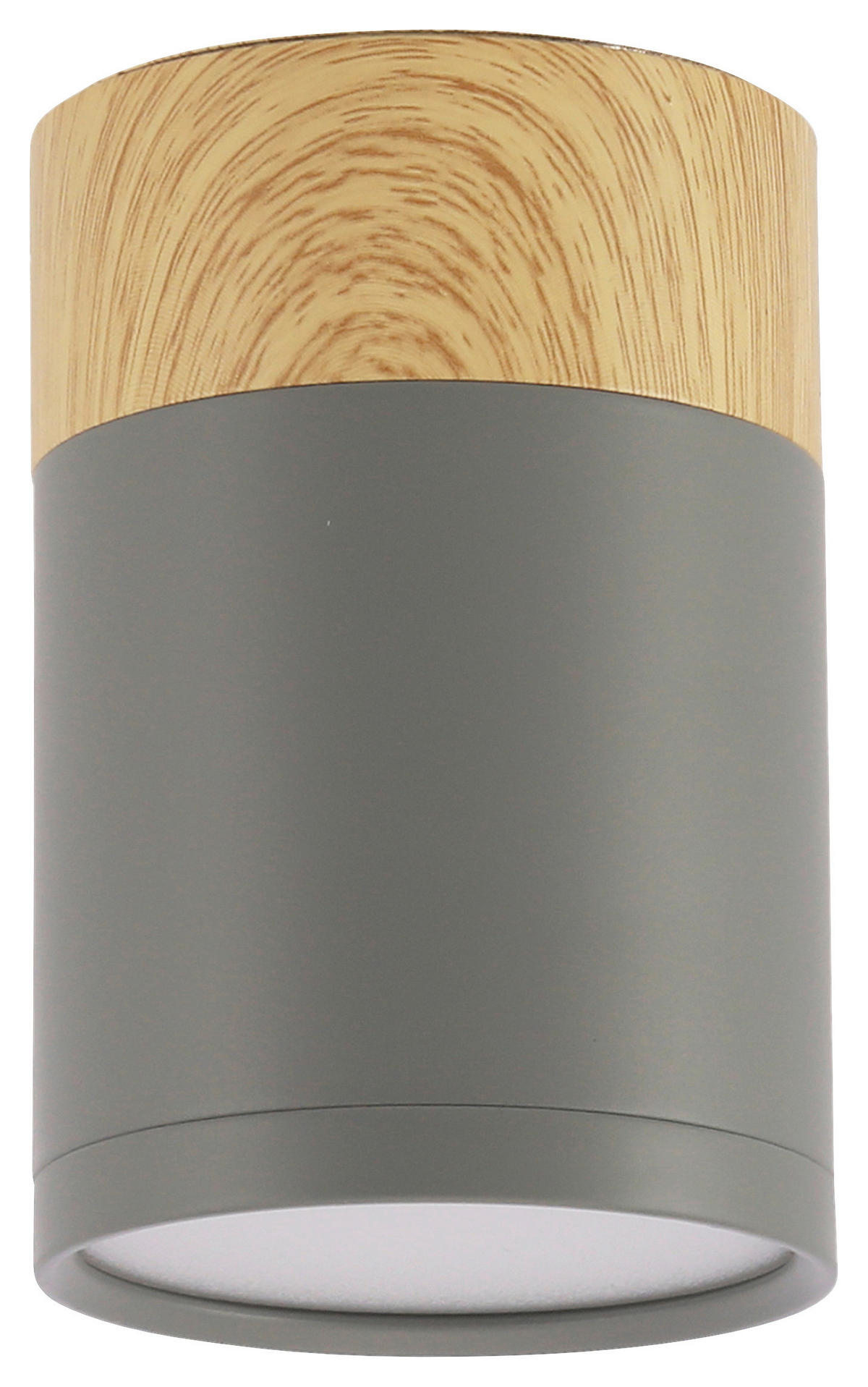 DECKENLEUCHTE    6.8/6.8/10 cm  - Blaugrau, Natur, Metall (6.8/6.8/10cm)