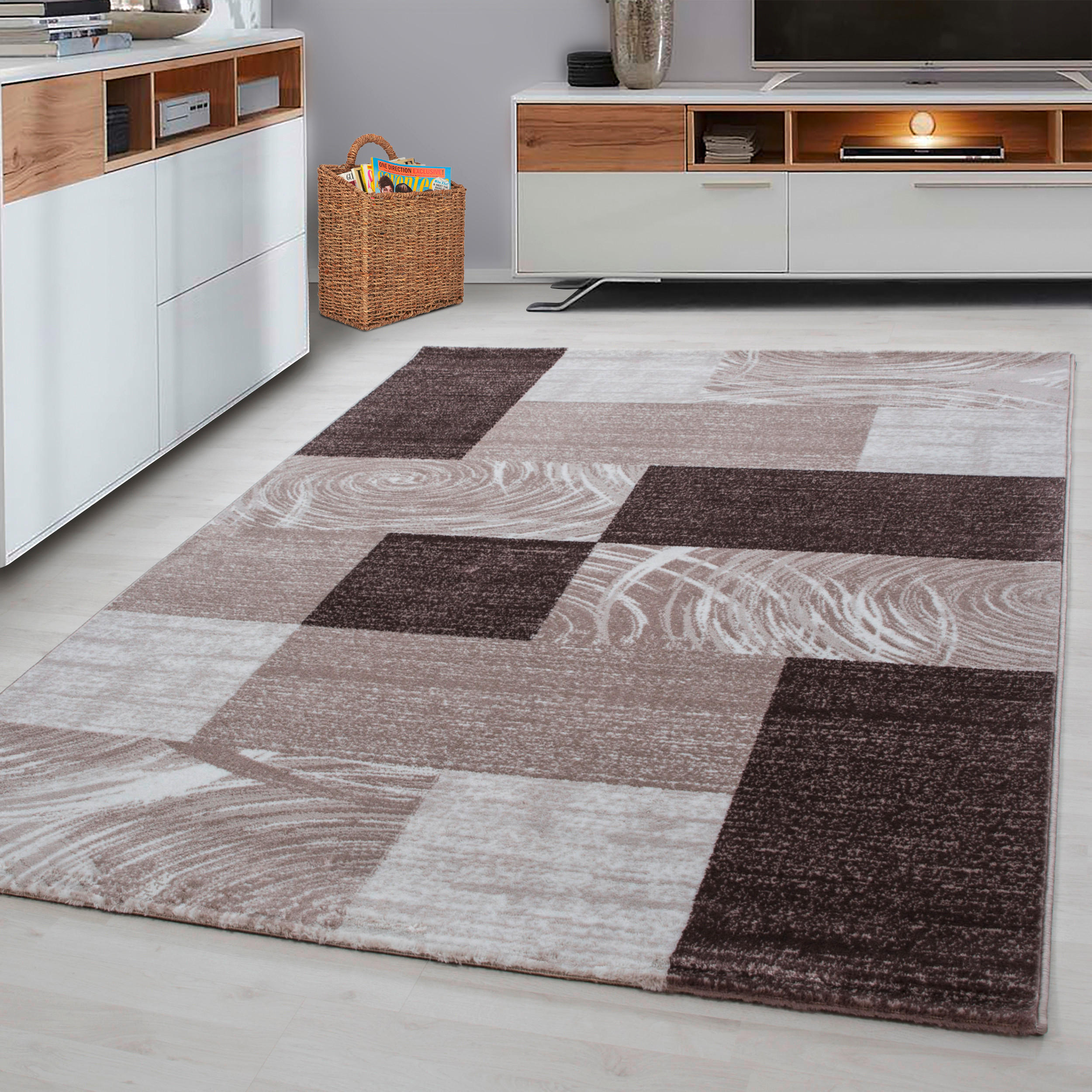 FLACHWEBETEPPICH 280/370 cm Parma Braun  - Braun, Design, Textil (280/370cm) - Novel