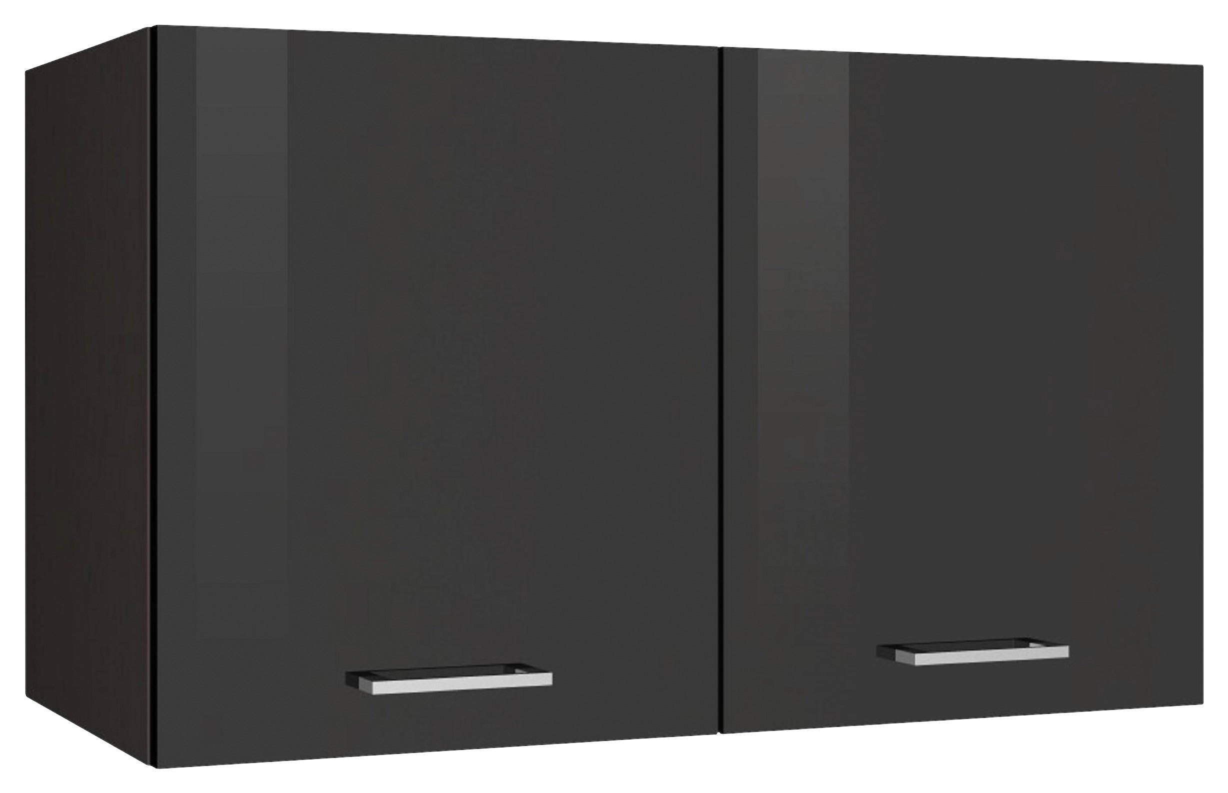 KÜCHENOBERSCHRANK 100/57/34 cm  in Graphitfarben  - Silberfarben/Graphitfarben, MODERN, Holzwerkstoff/Metall (100/57/34cm) - Held