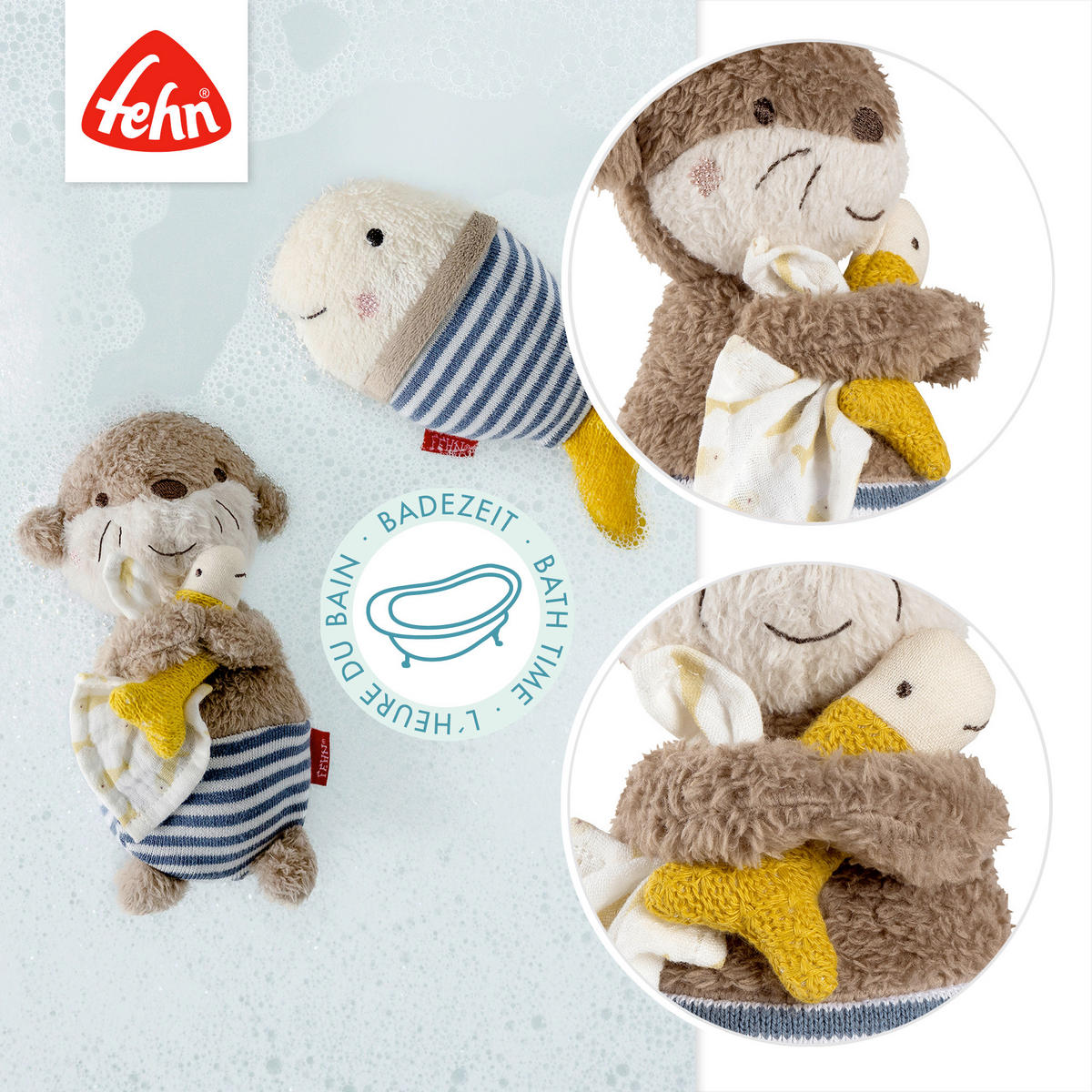 BADESPIELZEUG - Braun, Basics, Textil (17/9,5/7,3cm) - Fehn