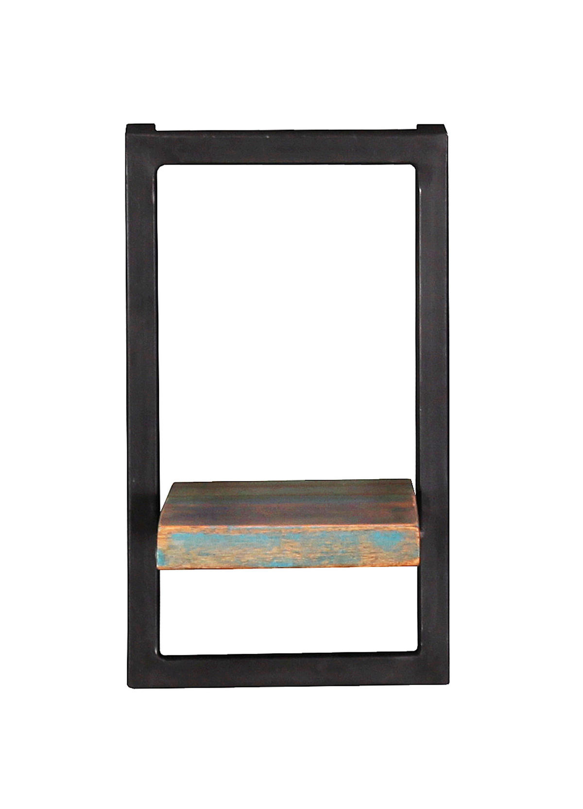 WANDREGAL 20/35/25 cm  - Multicolor/Schwarz, Design, Holz/Metall (20/35/25cm) - MID.YOU