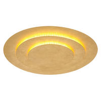 LED-DECKENLEUCHTE 49/4,7 cm   - Goldfarben, Design, Metall (49/4,7cm) - Globo