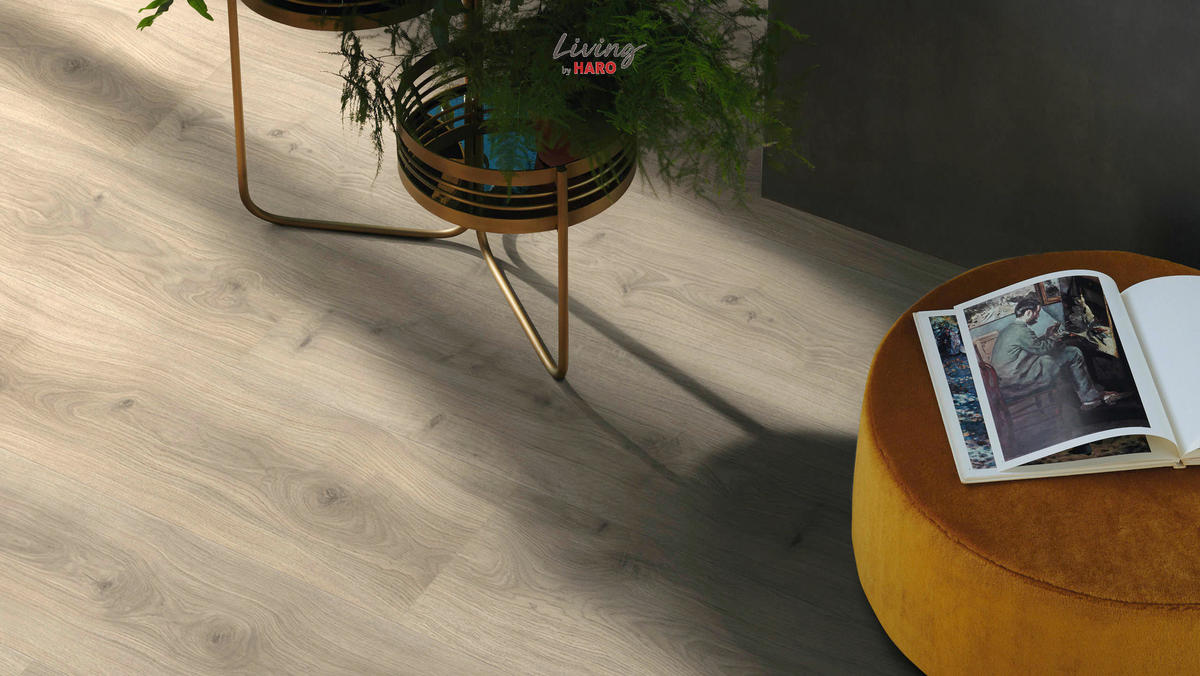 LAMINATBODEN  per  m² - Beige/Graubraun, Natur, Holzwerkstoff (220/24,3/0,8cm) - Living by HARO
