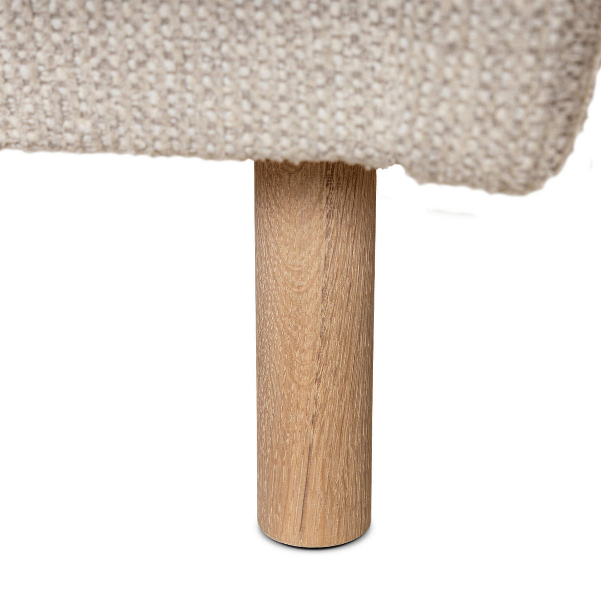 FÅTÖLJ i trä, textil ljusgrå  - ek Bianco/ljusgrå, Design, trä/textil (78/67/92cm) - Pure Home Comfort
