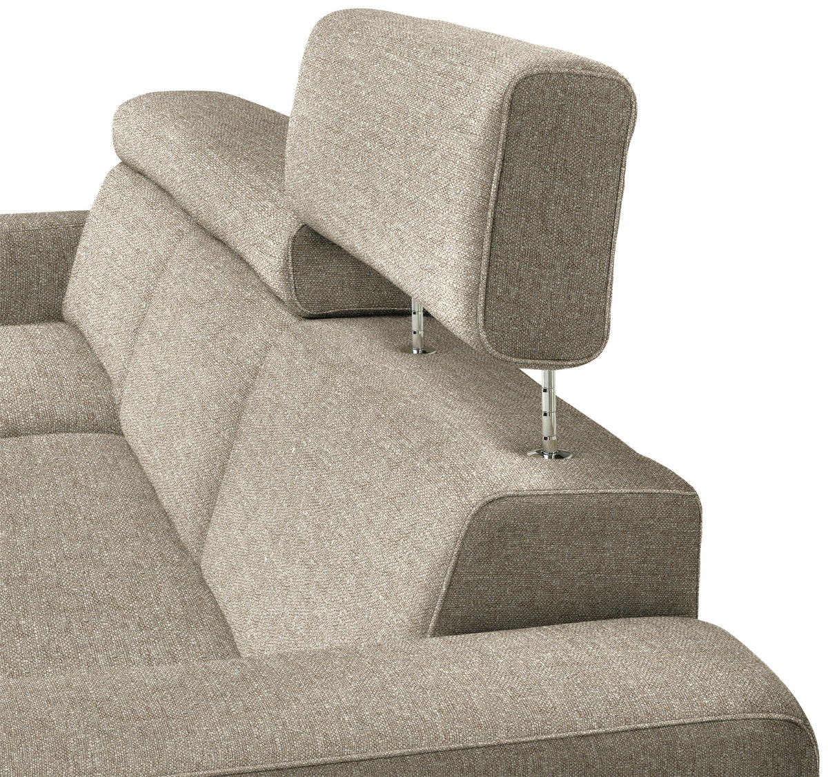 ECKSOFA  in Chenille Sandfarben  206/316 cm  - Sandfarben/Eichefarben, Design, Textil (206/316cm) - Sedda