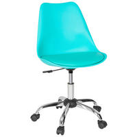 DREHSTUHL Lederlook Türkis  - Türkis, MODERN, Kunststoff/Textil (48/86/54cm) - MID.YOU