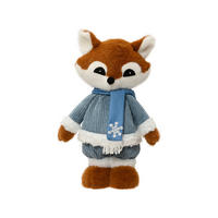 WEIHNACHTSFIGUR - Blau/Weiss, Basics, Kunststoff (26/13/45cm)