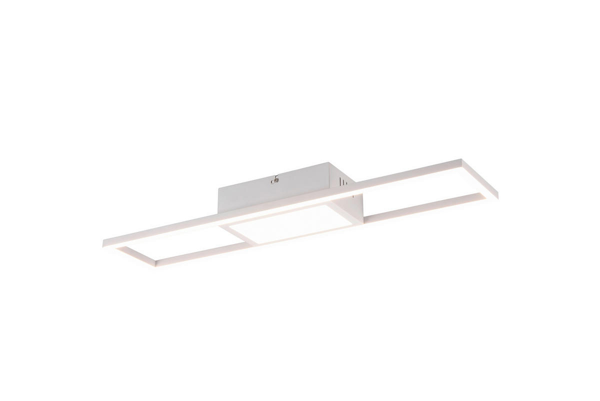LED-DECKENLEUCHTE     - Weiss, Design, Metall (60/6/13cm)