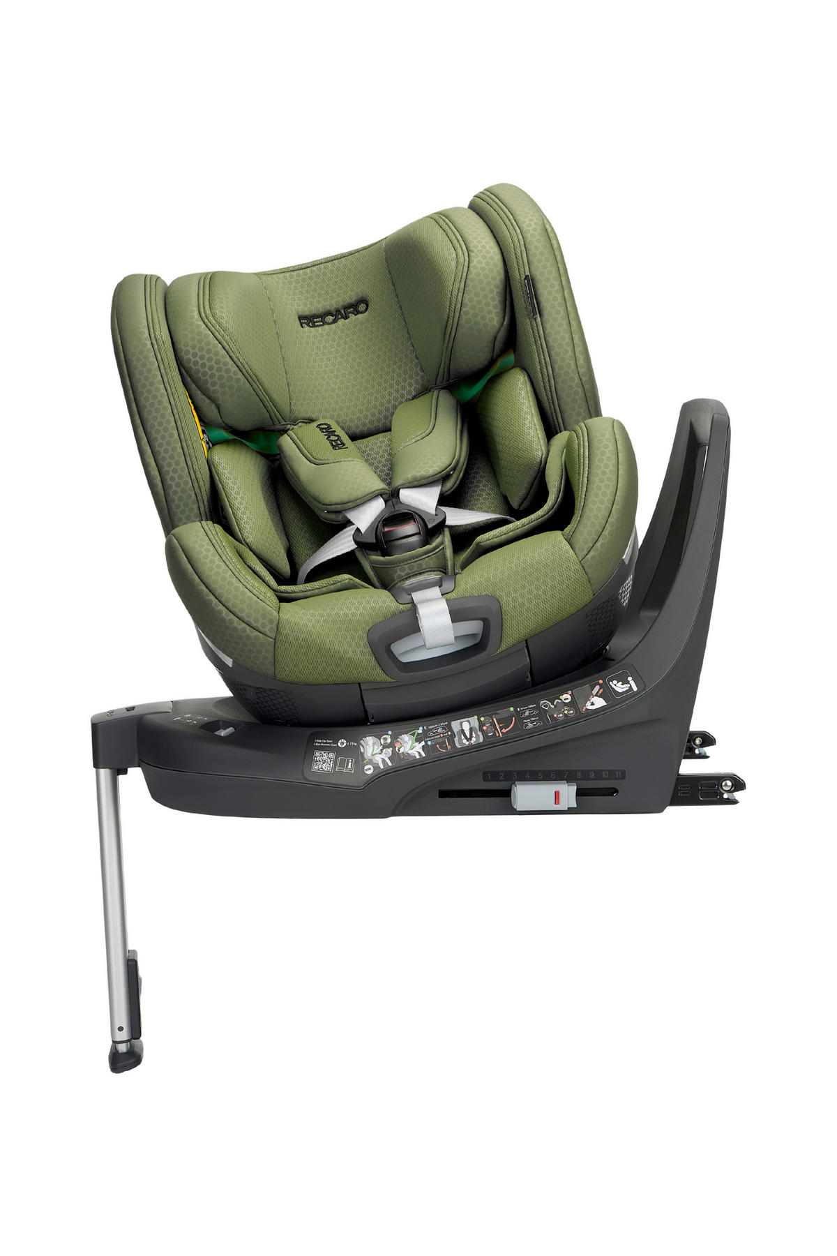 REBOARDER-KINDERSITZ Xenon 1 Kid  - Dunkelgrün, Basics, Kunststoff/Textil (44/58-77/58,5cm) - RECARO