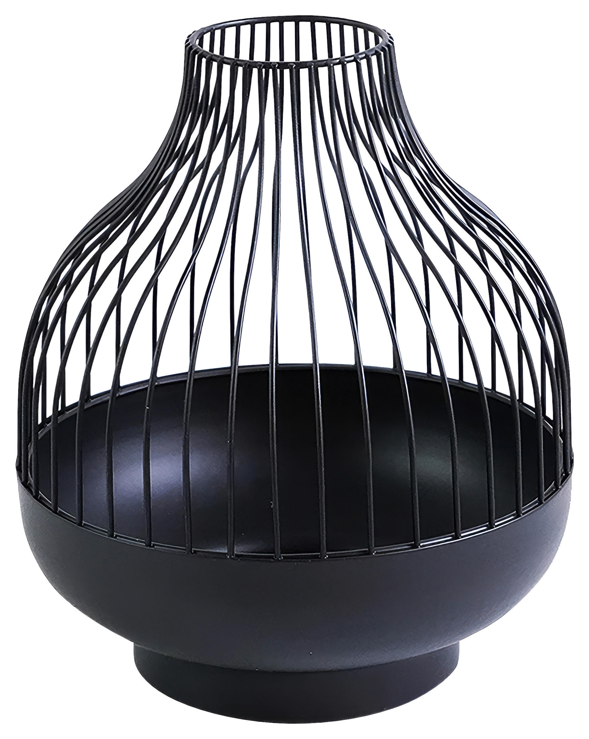 KERZENHALTER - Schwarz, LIFESTYLE, Metall (20/24cm) - Ambia Home