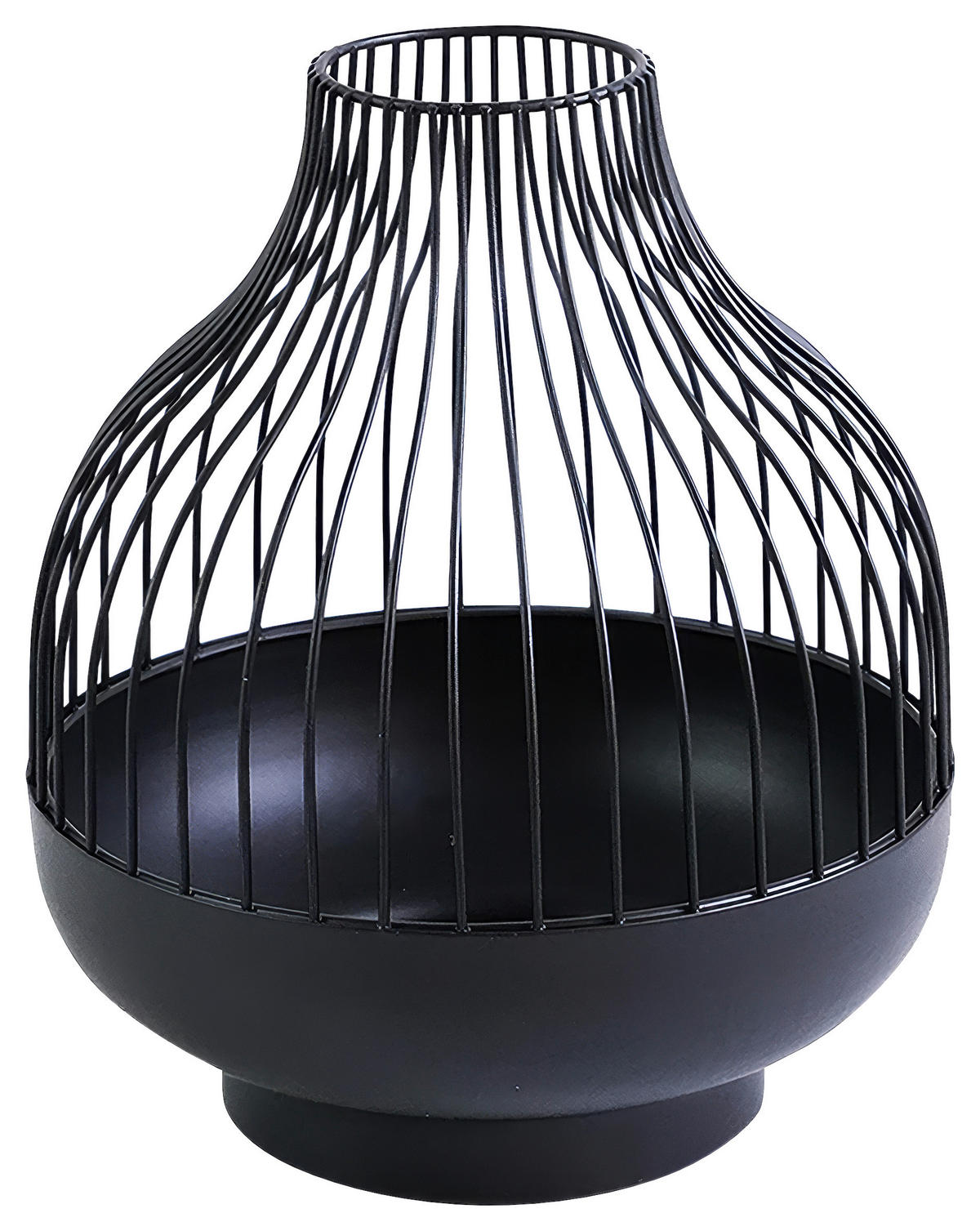 KERZENHALTER - Schwarz, LIFESTYLE, Metall (20/24cm) - Ambia Home