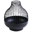 KERZENHALTER - Schwarz, LIFESTYLE, Metall (20/24cm) - Ambia Home