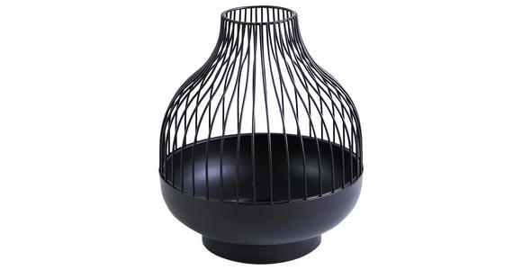 KERZENHALTER - Schwarz, LIFESTYLE, Metall (20/24cm) - Ambia Home