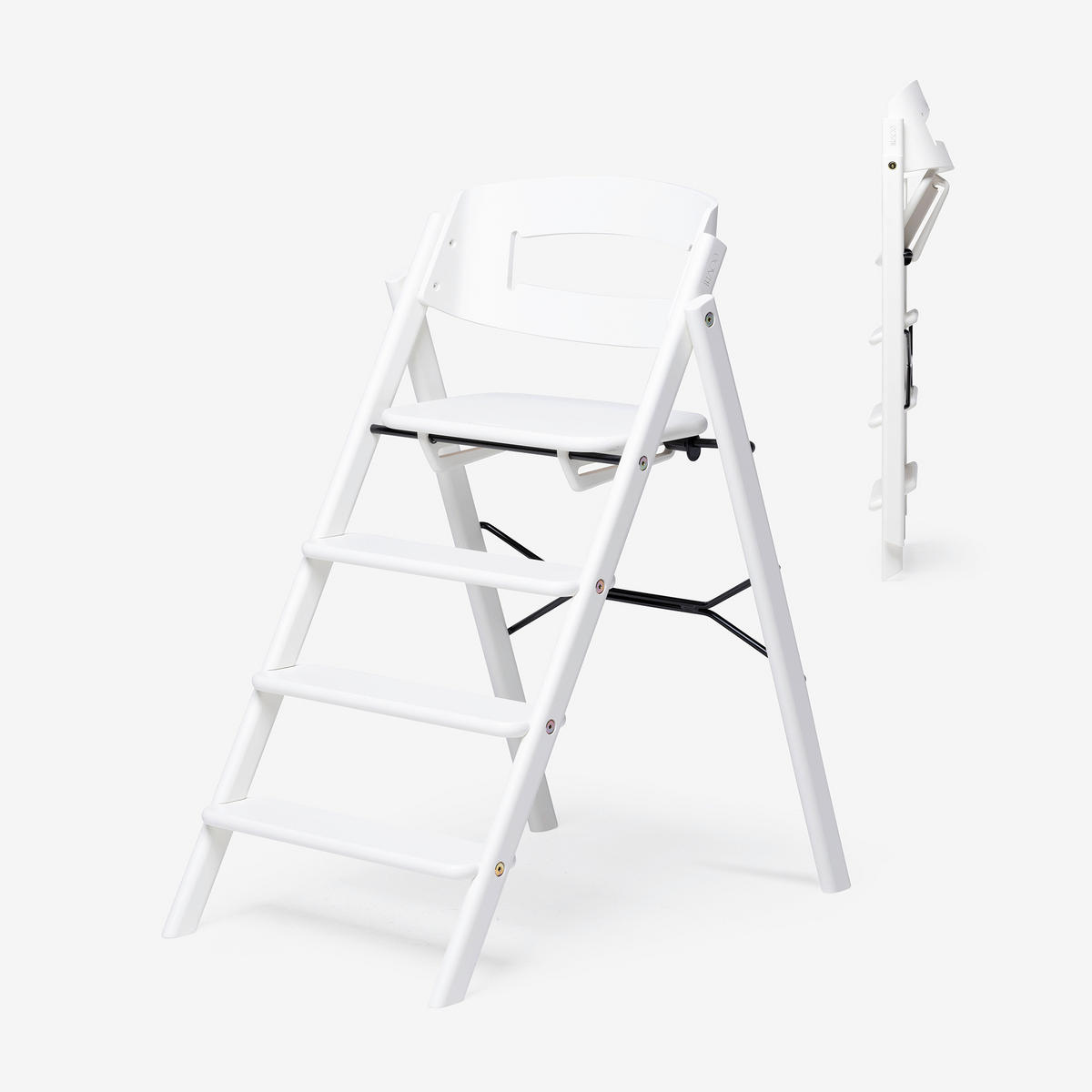 HRANILICA  KAOS Klapp High Chair  - bijela, Basics, drvo (45,5/60/81cm)