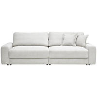 BIGSOFA Cord Perlmutt  - Perlmutt/Schwarz, MODERN, Kunststoff/Textil (278/93/112cm) - Carryhome