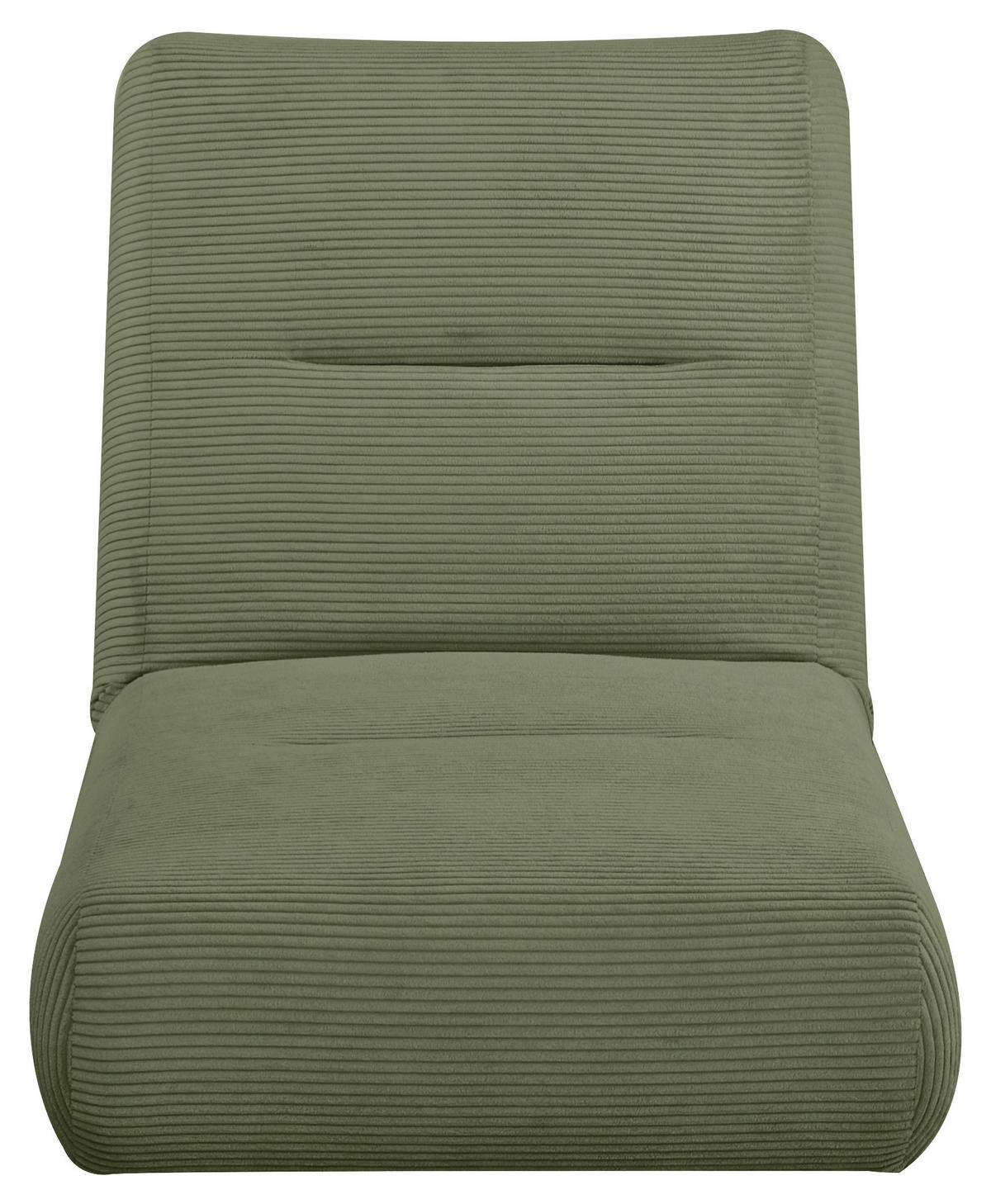 SCHLAFSESSEL in Cord Olivgrün  - vert olive, Design, textile (81/88/160cm) - Livetastic