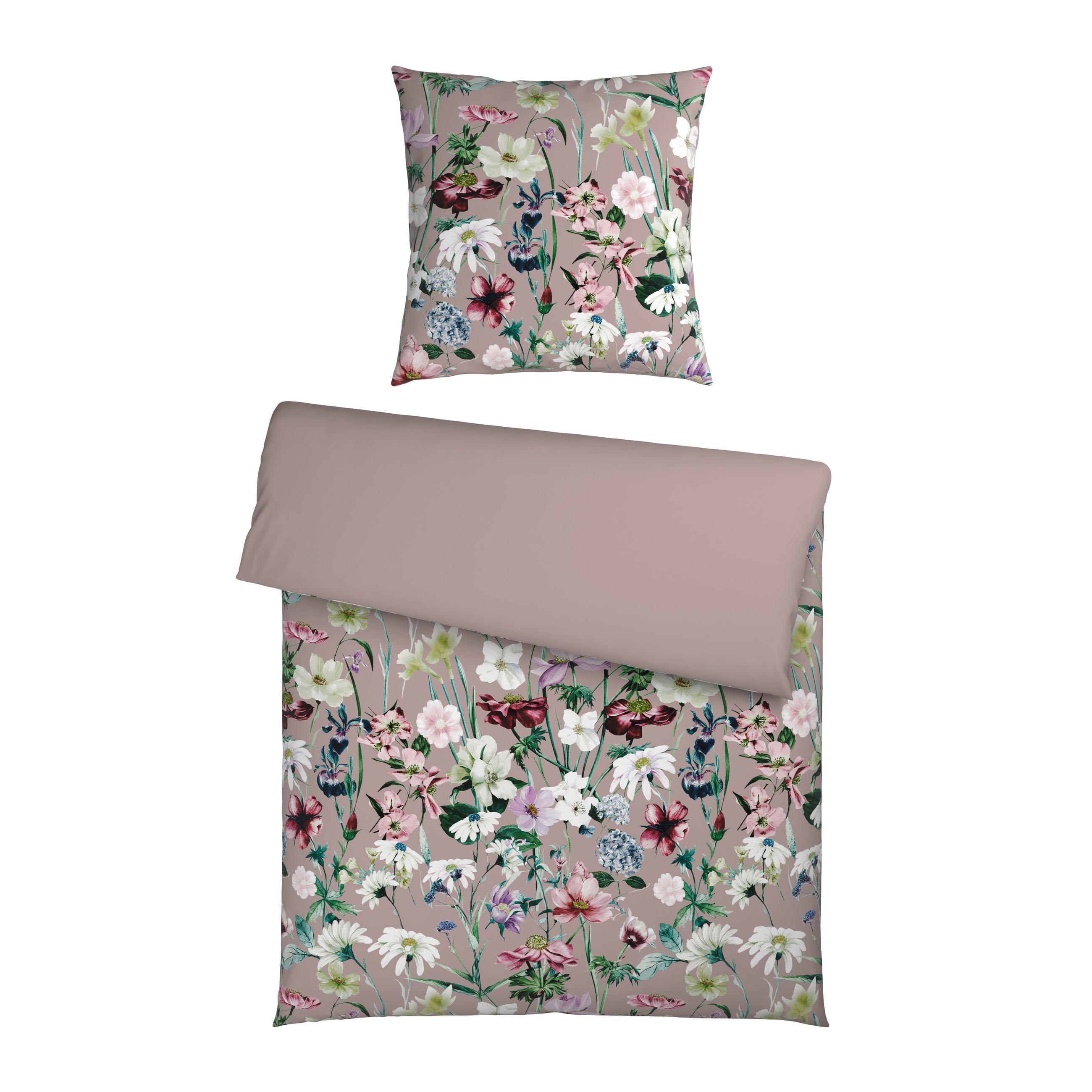 WENDEBETTWÄSCHE 2-teilig 135/200 cm  - Taupe, Textil (135/200cm) - Esposa