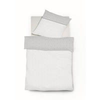 BETTWÄSCHE Black Premium Damast Damast 135/200 cm  - Silberfarben, Basics, Textil (135/200cm) - Fleuresse