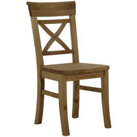 STUHL Laugenfarbig Kiefer massiv  - Laugenfarbig, ROMANTIK / LANDHAUS, Holz (45/94/43cm) - Boxxx