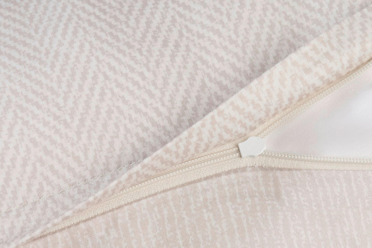 KOPFKISSENBEZUG HERRINGBONE 80/40 cm  - Creme, Basics, Textil (80/40cm) - Joop!