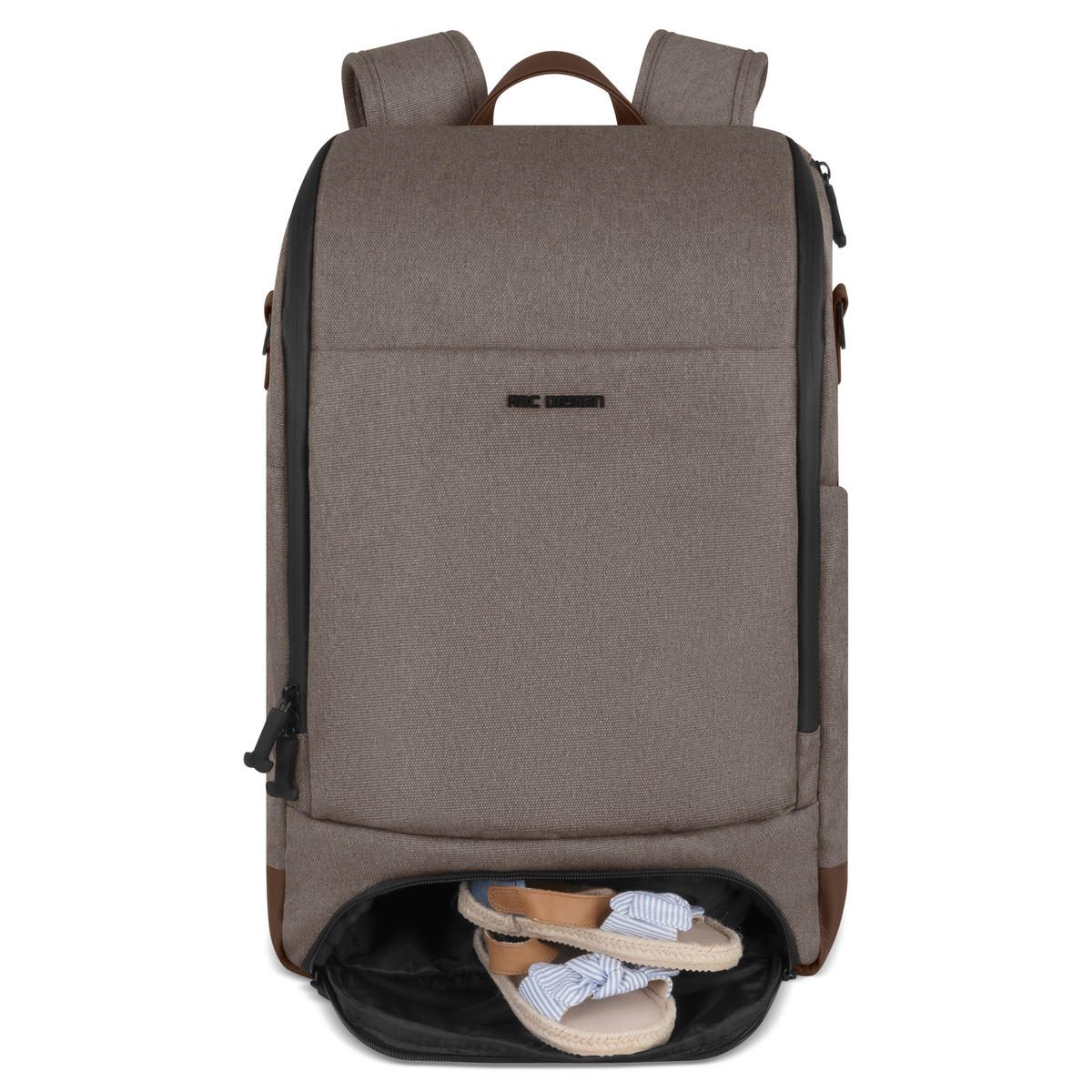 WICKELRUCKSACK Active  - Graubraun, Basics, Textil (44/30/17cm) - ABC Design