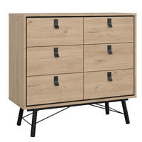 SIDEBOARD 101,8/94,8/40,1 cm  - svart/ekfärgad, Design, metall/trämaterial (101,8/94,8/40,1cm) - Best Price