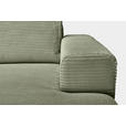 CloseUp von Carryhome ECKSOFA Olivgrün Cord.