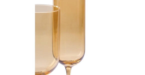 GLÄSERSET 12-teilig  - Hellbraun, Design, Glas - Novel