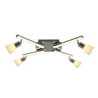 DECKENSTRAHLER 22/68 cm   - Chromfarben/Opal, Basics, Glas/Kunststoff (22/68cm) - Näve