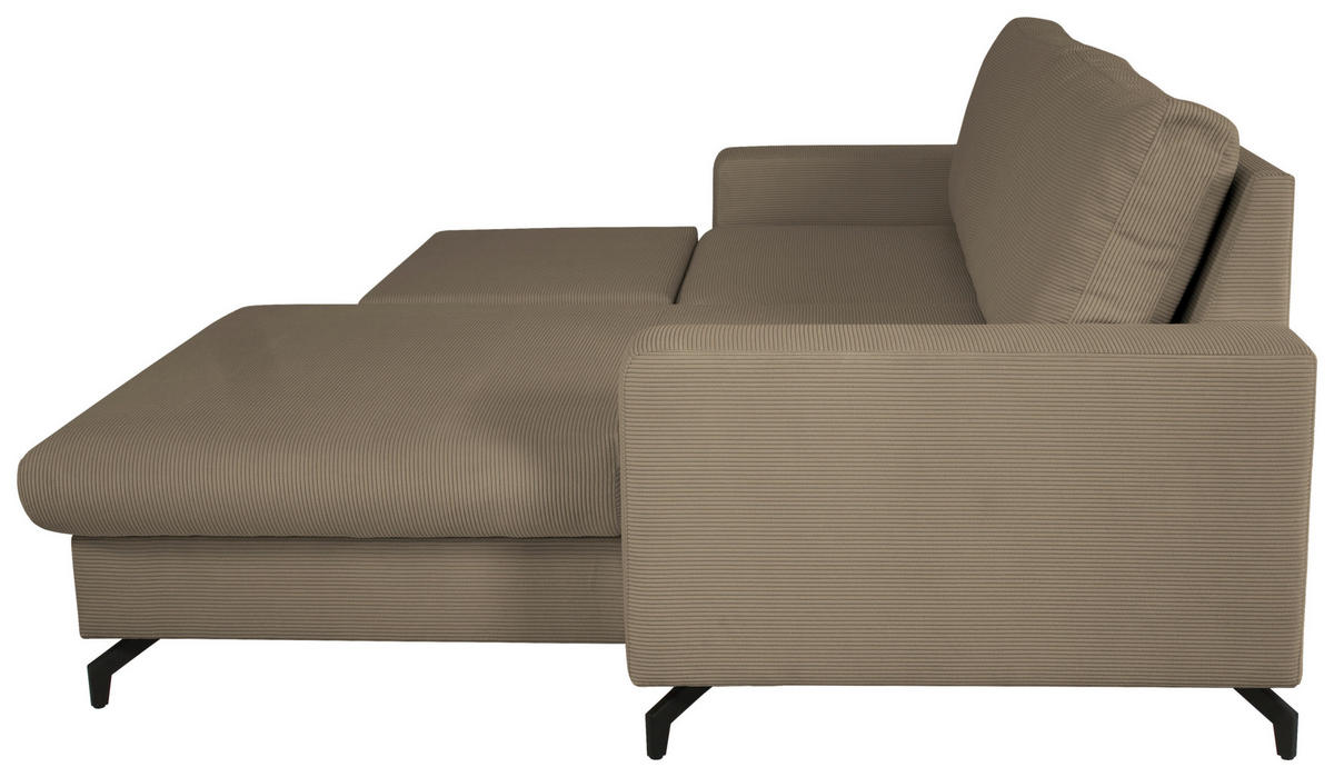 ECKSOFA CLARA Beige Rückenkissen, Bettkasten, Liegefläche im Originalstoff  - Beige, MODERN, Textil (240/177cm) - P & B