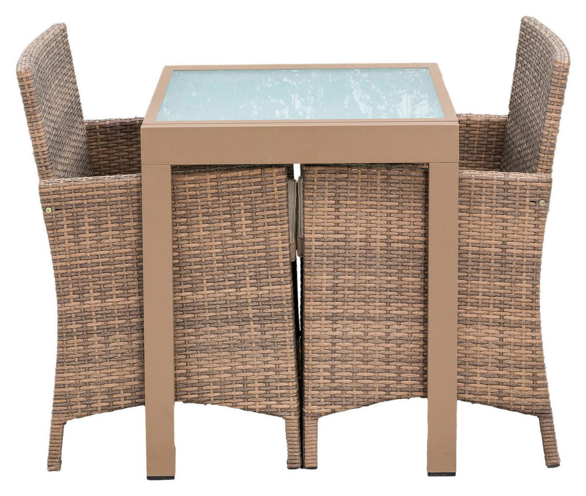 GARTENSET 3-teilig  - Naturfarben, MODERN, Kunststoff/Metall - Gardenson