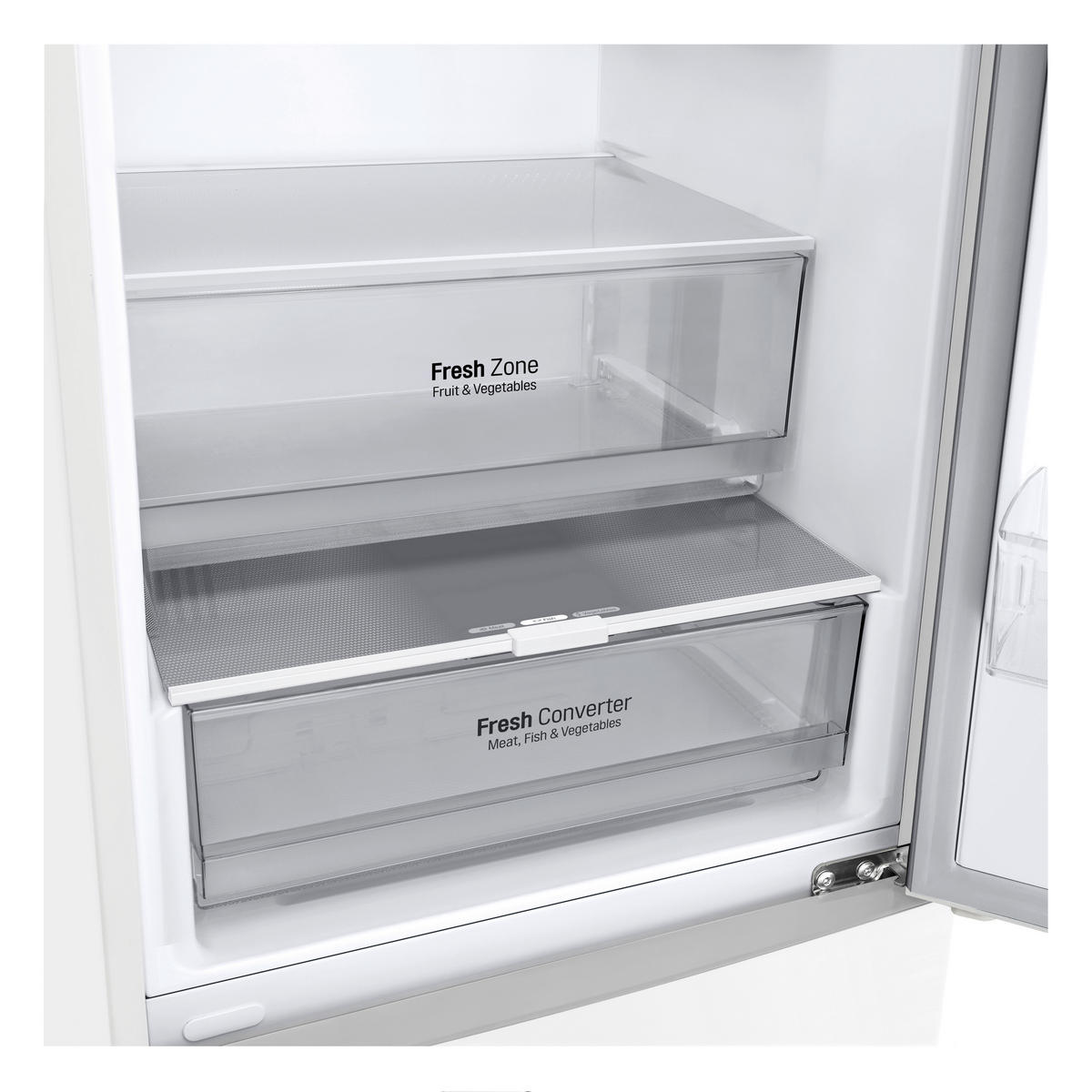 KÜHL-GEFRIER-KOMBINATION 59,5/203/67,5 cm GBP62SWNAC  - Weiß, Trend, Glas/Kunststoff (59,5/203/67,5cm) - LG