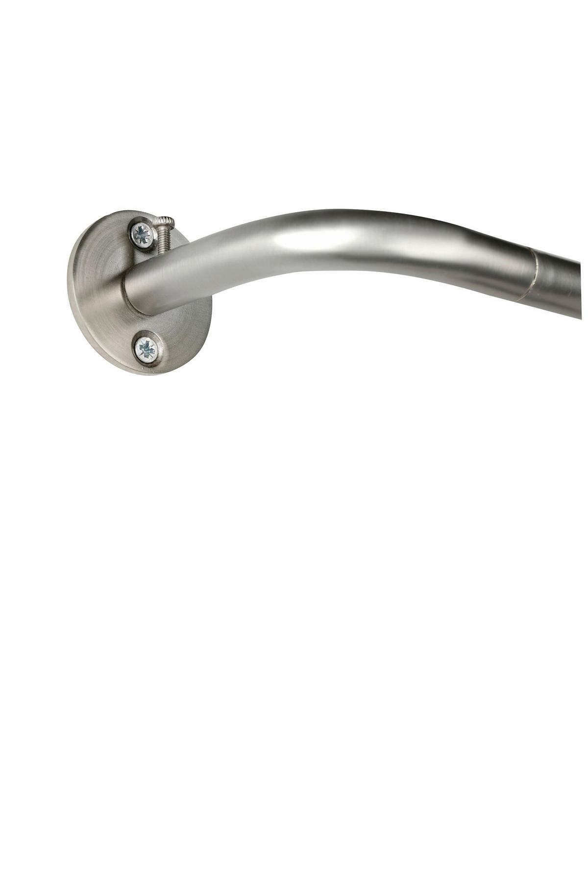 VORHANGSTANGENSET  120 cm  - Grau Hochglanz, Design, Metall (120cm)