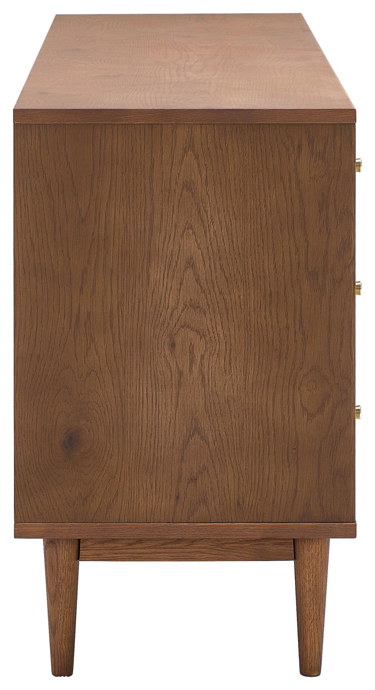 SIDEBOARD 148/74/40 cm  - Goldfarben/Walnussfarben, LIFESTYLE, Holz/Holzwerkstoff (148/74/40cm) - MID.YOU