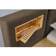 BETT 180/200 cm  in Braun, Zirbelkieferfarben  - Zirbelkieferfarben/Braun, Natur, Holz/Textil (180/200cm) - Valnatura
