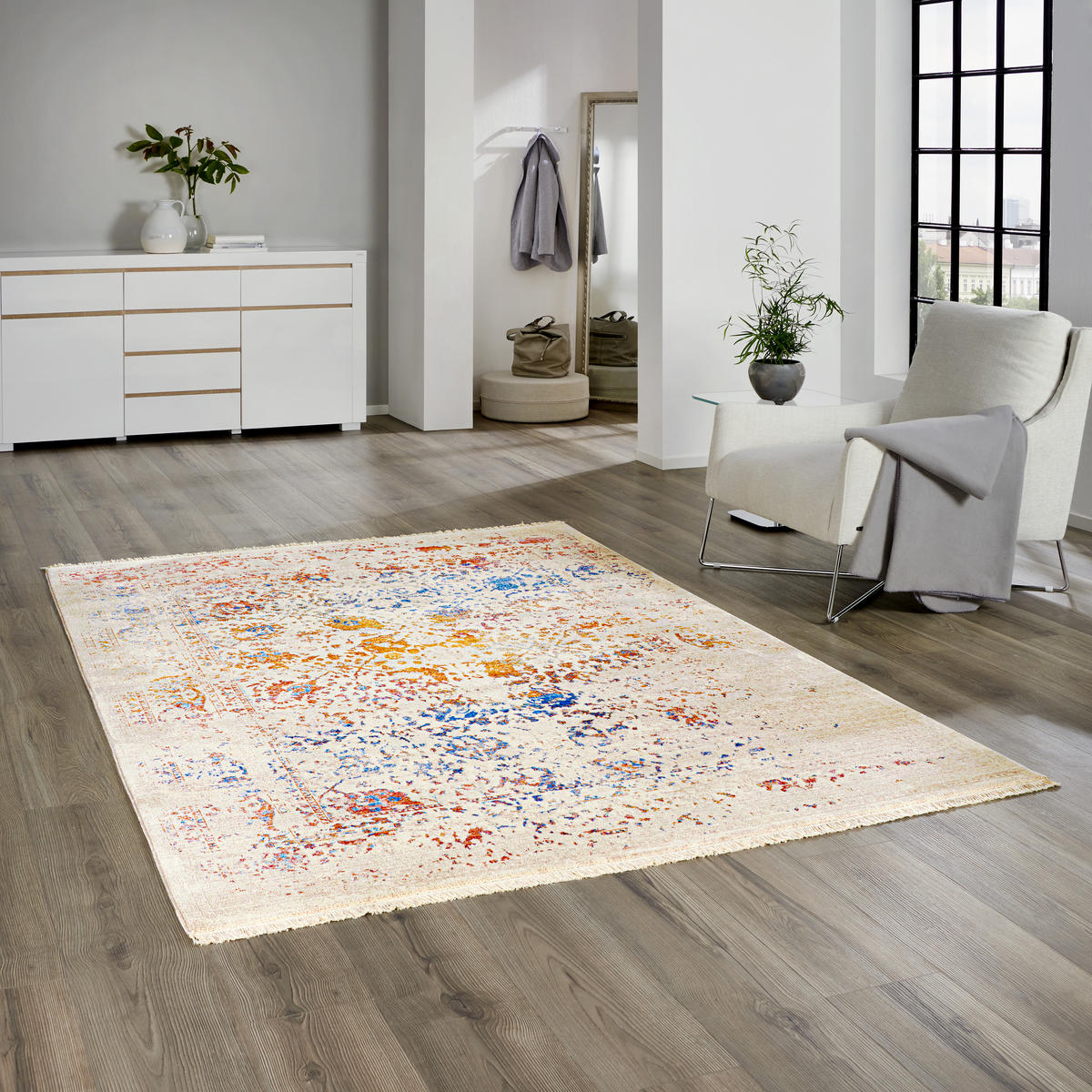 VINTAGE-TEPPICH 133/185 cm Creme  - Creme, LIFESTYLE, Textil (133/185cm) - Novel