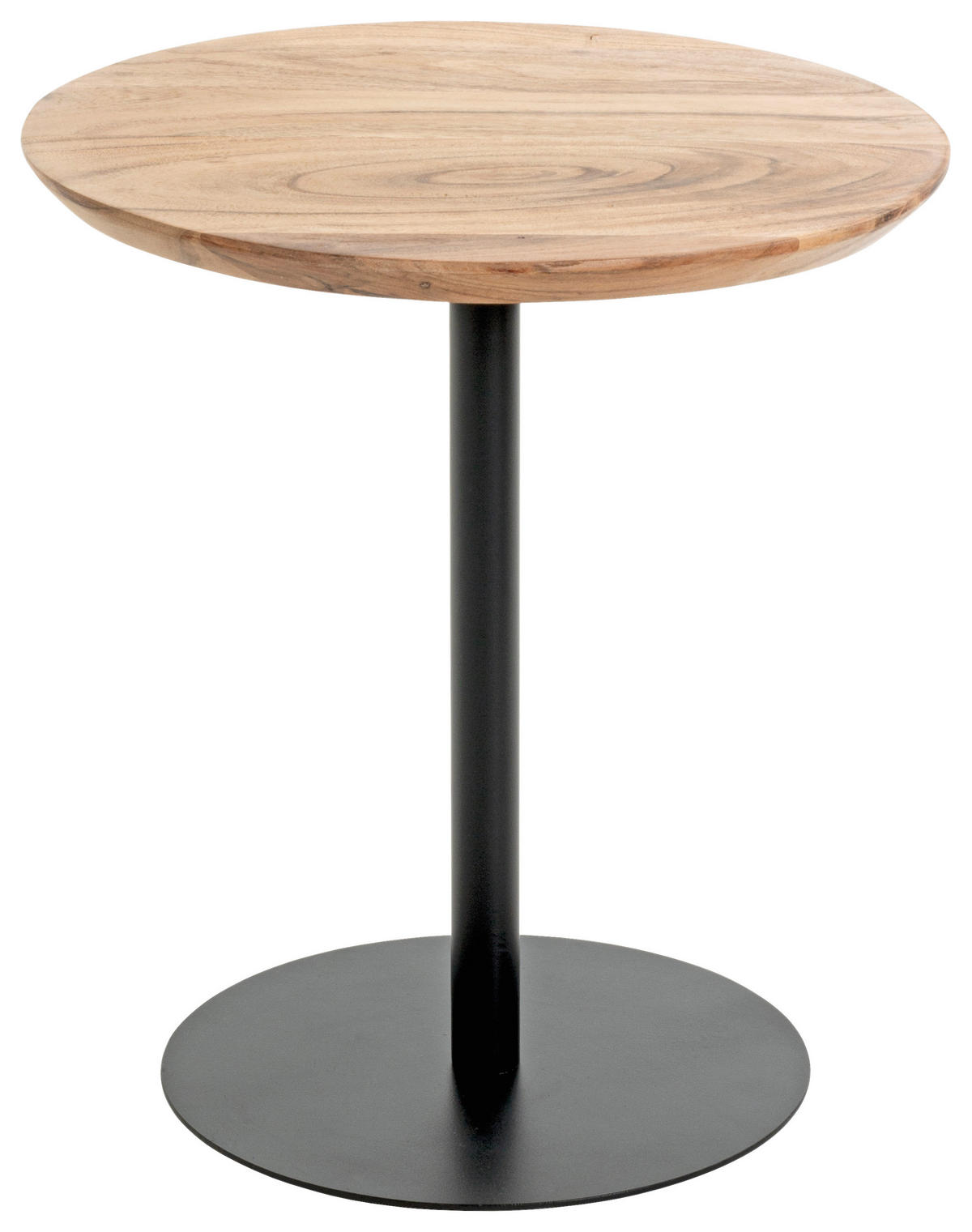 ODKLÁDACÍ STOLEK, akácie, černá, barvy akácie - černá/barvy akácie, Konvenční, kov/dřevo (40/40/45cm)