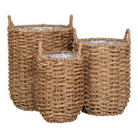 ÜBERTOPF-SET  - Braun, Design, Holz