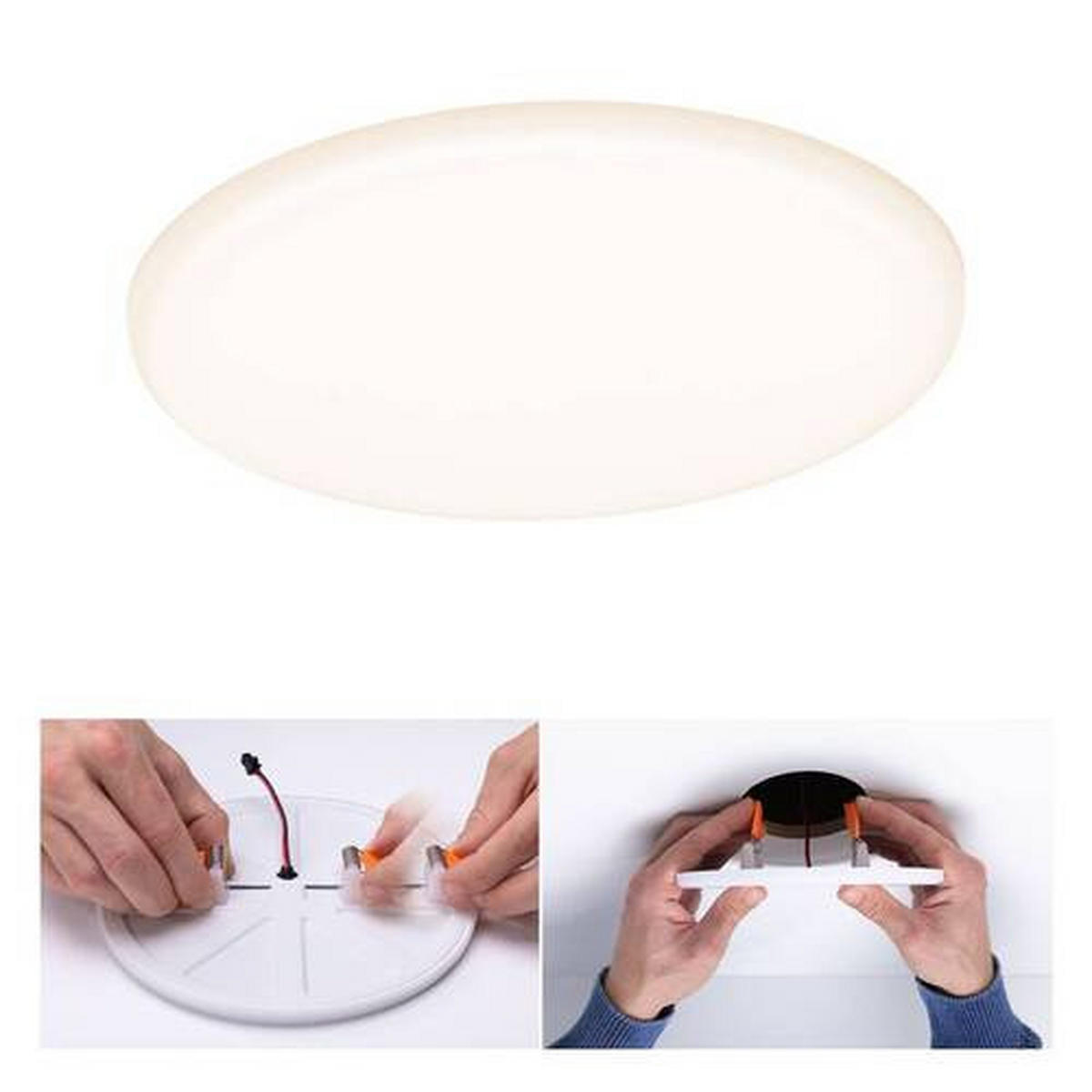 LED-PANEEL   18,5 cm  - Weiß, Basics, Kunststoff (18,5cm) - Paulmann