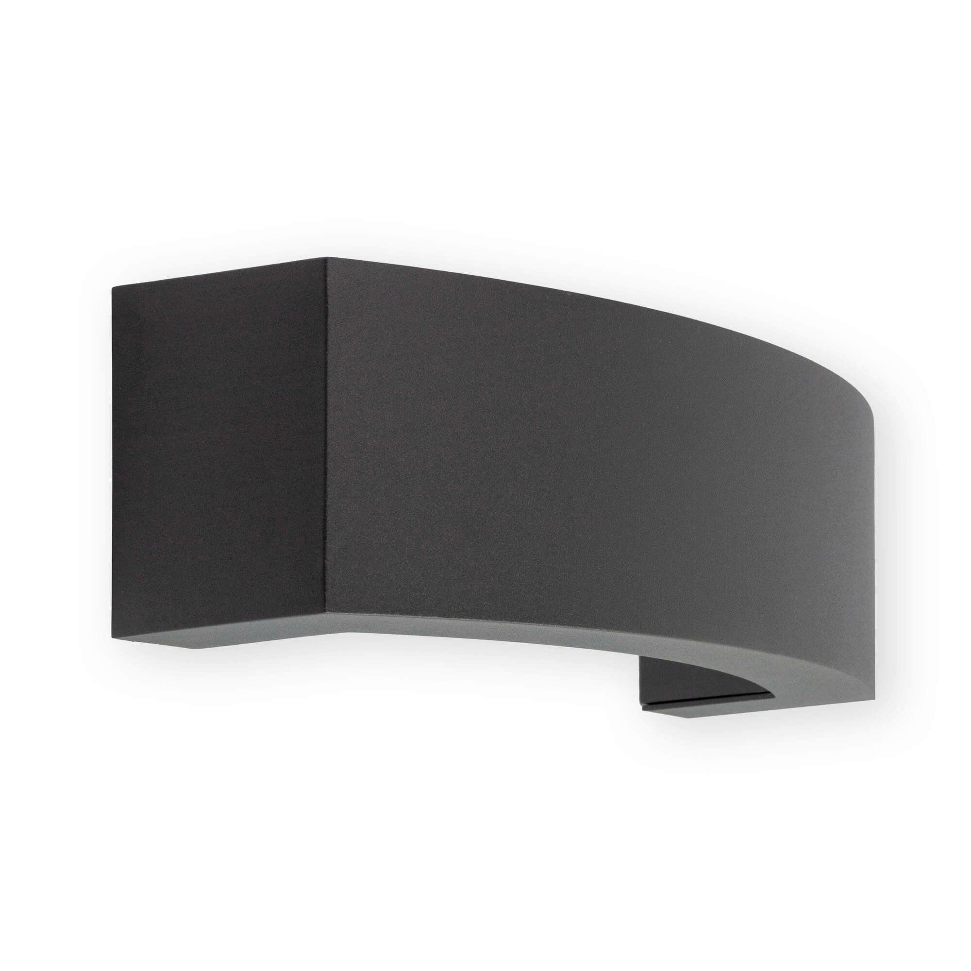 AUßENWANDLEUCHTE 26.4/11/9 cm   - Dunkelgrau, Design, Metall (26.4/11/9cm)