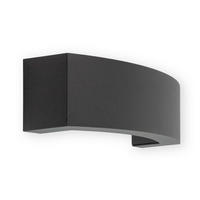 AUßENWANDLEUCHTE 26.4/11/9 cm   - Dunkelgrau, Design, Metall (26.4/11/9cm)