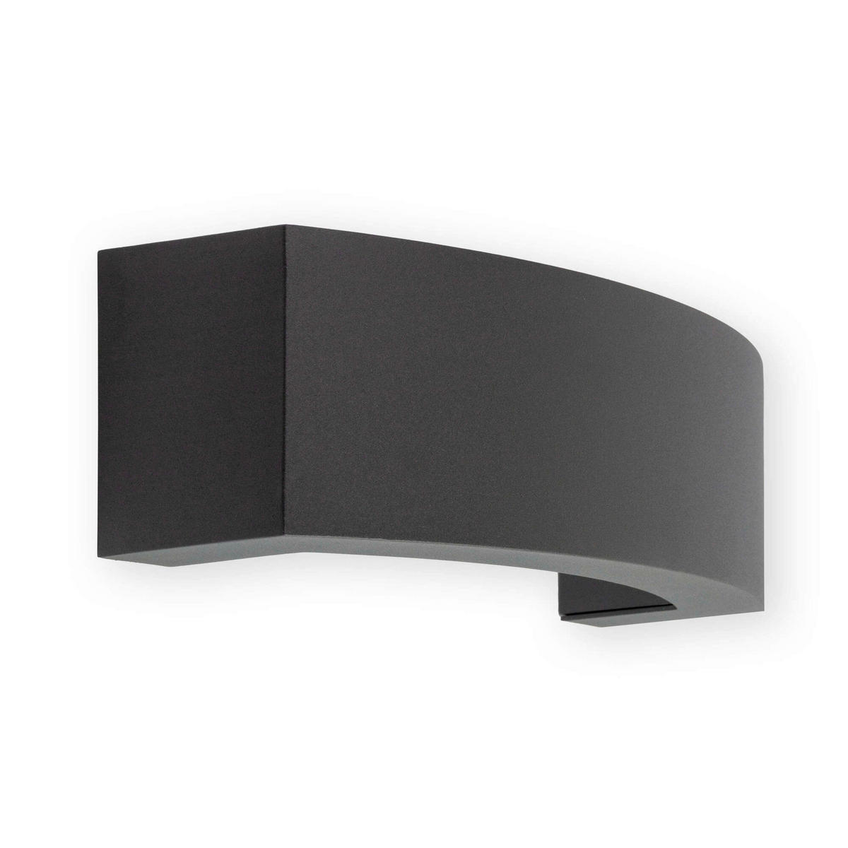 AUßENWANDLEUCHTE 26.4/11/9 cm   - Dunkelgrau, Design, Metall (26.4/11/9cm)