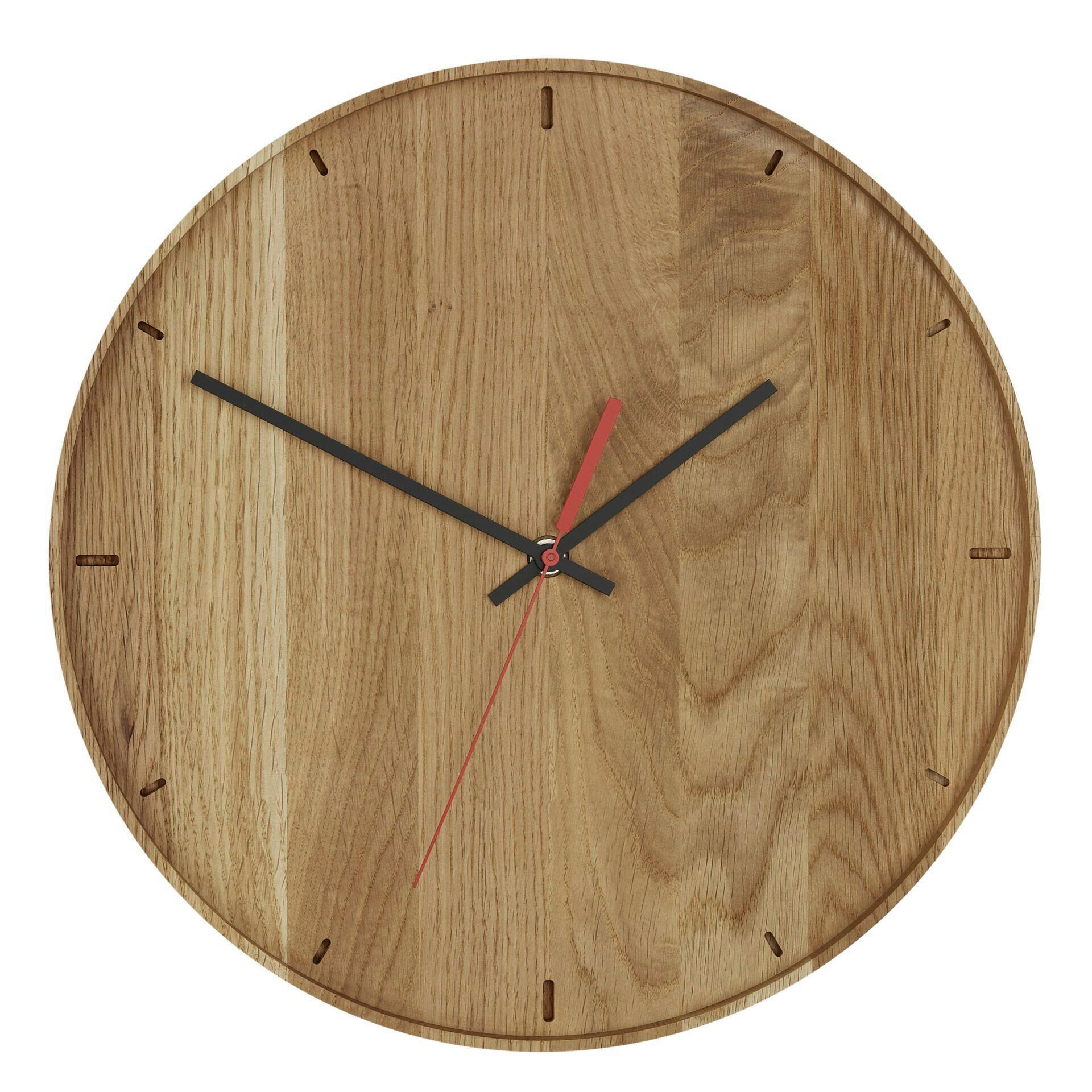 WANDUHR 35/35/4 cm   - Eichefarben, Basics, Holzwerkstoff (35/35/4cm)